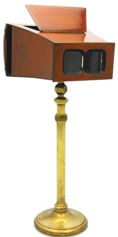 Inconnue - Stéréoscope sur pied miniature
